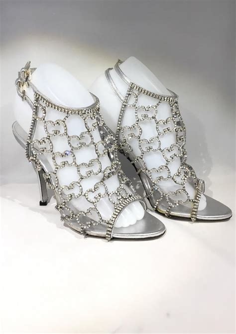 gucci jewel encrusted heels|gucci closed toe sandals.